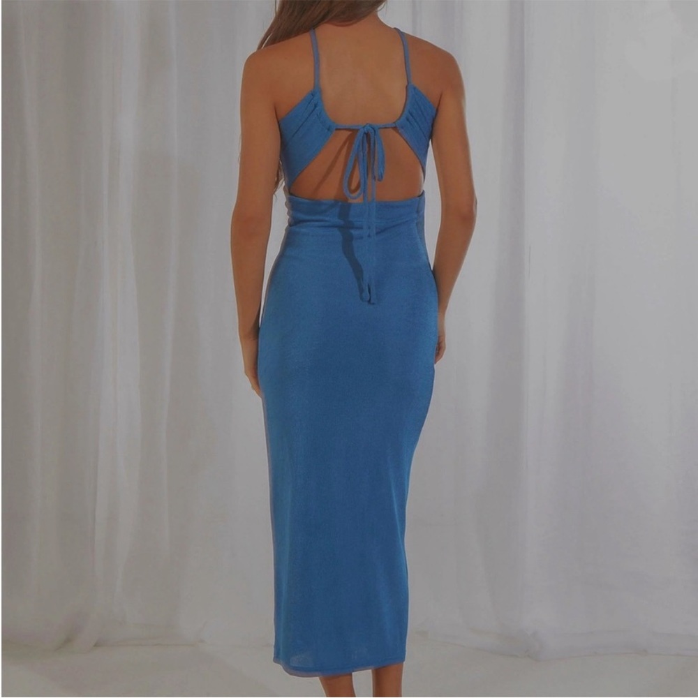 Peppermayo Your Revolution Cobalt Blue Midi Dress - Picture 2 of 4